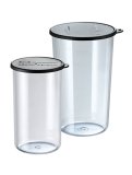 Beaker Set - 2 Bicchieri 400ml + 600ml + Coperchio
