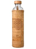 Bottiglia Flaska Spiritual con Cover in Sughero "Flower of Life"