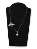 Collana con Bola Chiama Angeli e Ciondolo Pietra Preziosa