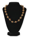 Collana in Oro Vegetale Capim Dourado con Sfere