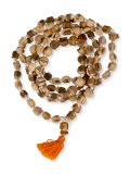 Japa Mala in Legno di Tulsi con Nappina