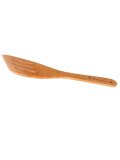Mestolo Piatto con Fessure in Legno di Ciliegio