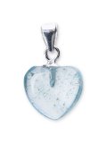 Pendente in Argento e Cuore Topazio Blu