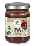 Purea Mele e Mirtilli Bio